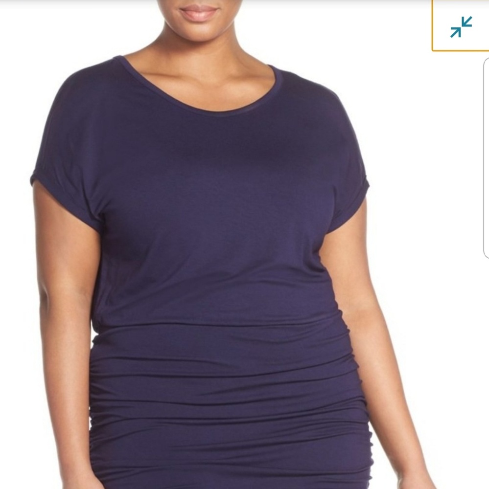 Vince Camuto Side Ruched Jersey Dress